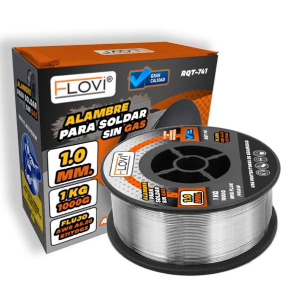 ALAMBRE PARA SOLDAR SIN GAS FLOVI 1.0MM 1KG RQT-741