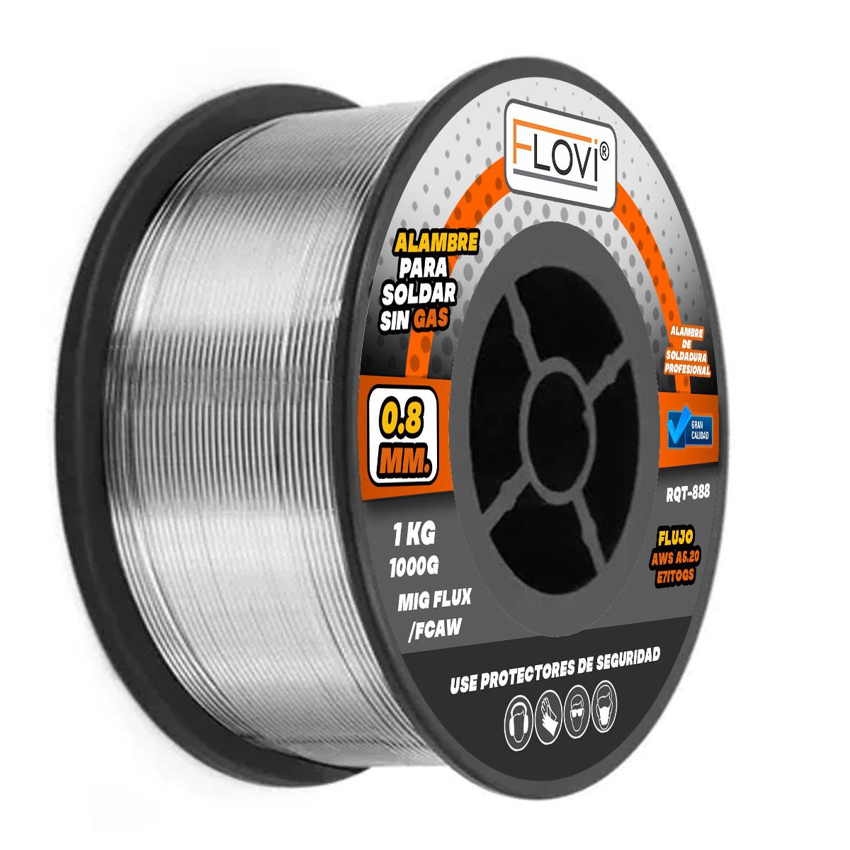 ALAMBRE DE SOLDADURA SIN GAS FLOVI 0.8 M 1 KG RQT-888