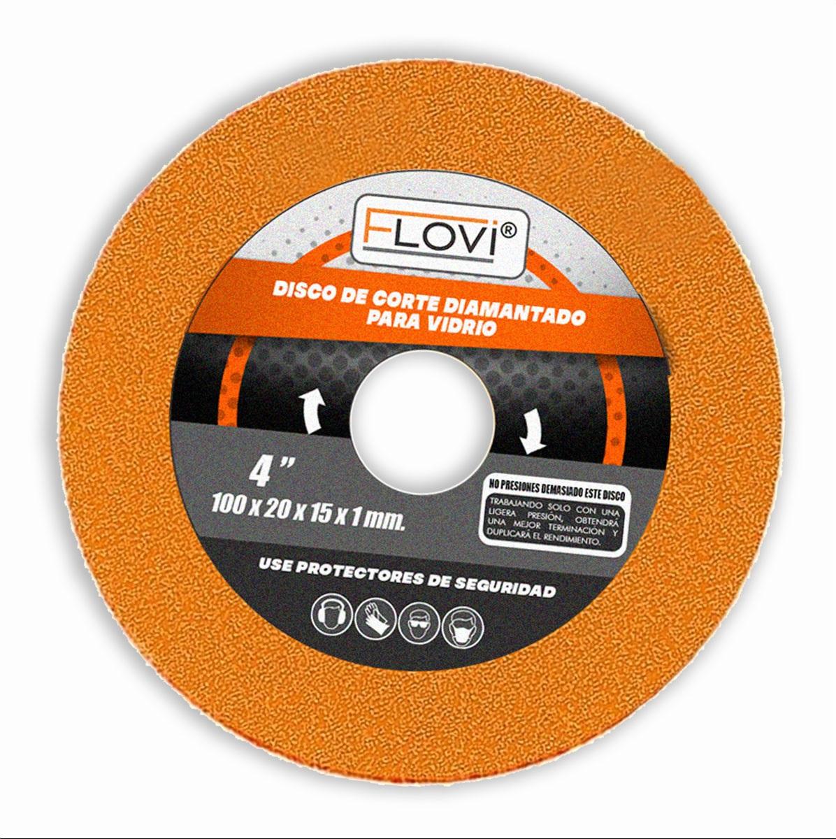 DISCO DE CORTE DIAMANTADO PARA VIDRIO FLOVI 4 1/2 RQT-002
