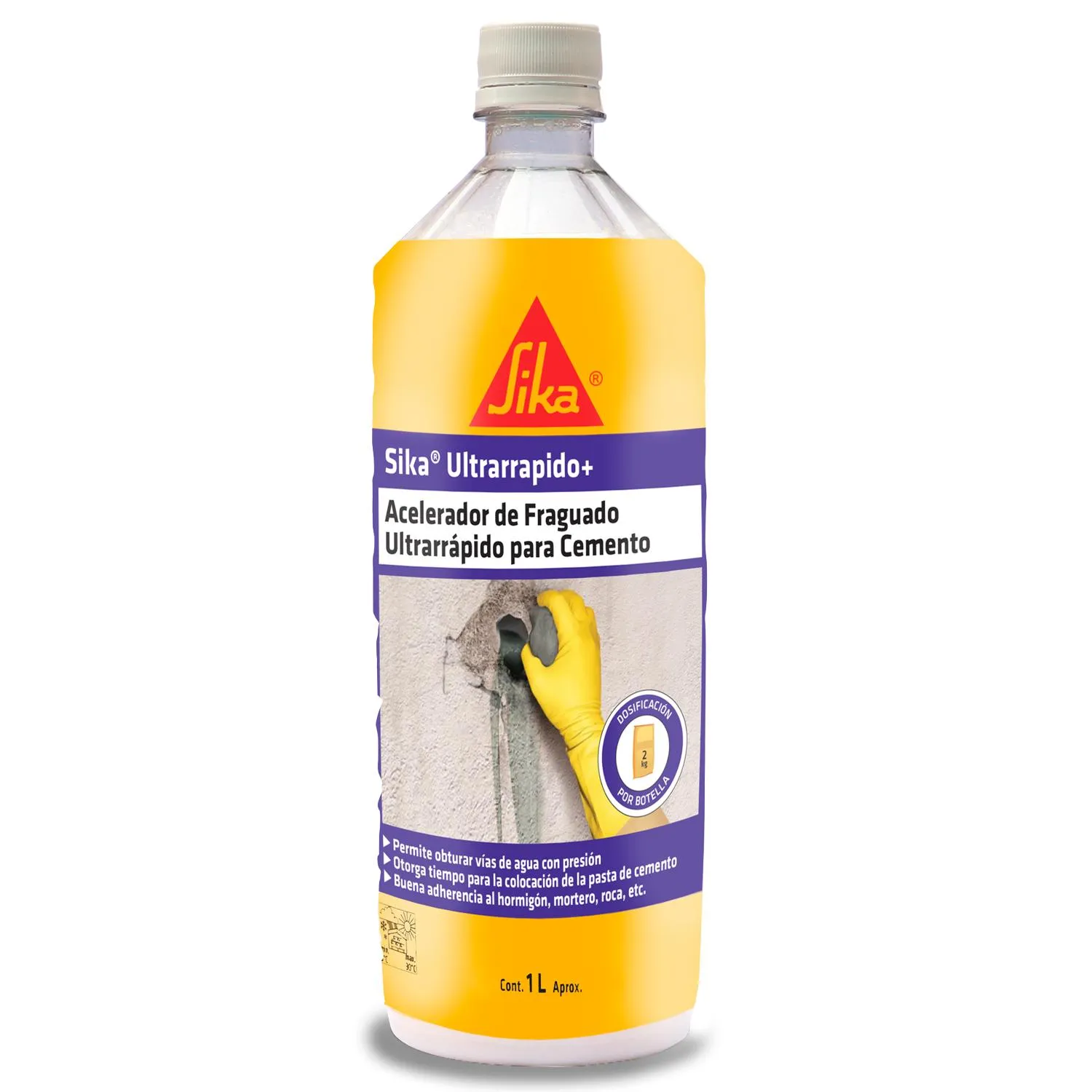 SIKA ULTRARAPIDO + ACELERADOR DE FRAGUADO 1 LITRO