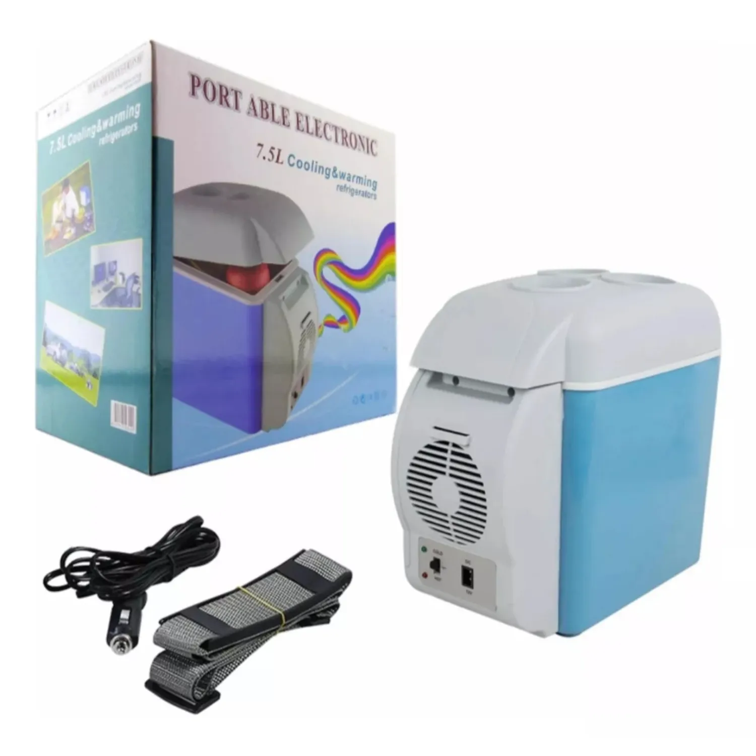 COOLER ELECTRICO PORTATIL PARA AUTO 7,5 LITROS
