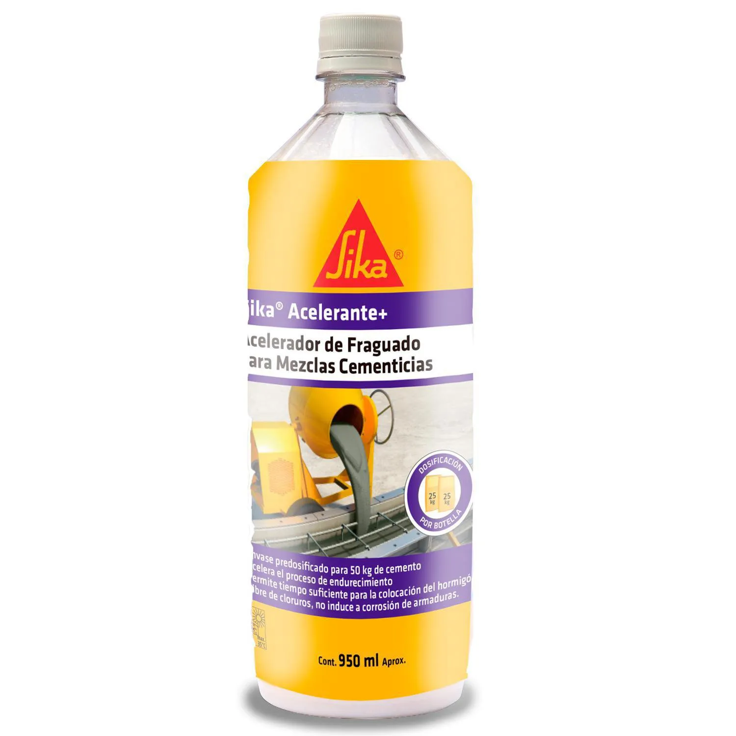 SIKA ACELERANTE + BOTELLA 950 ML