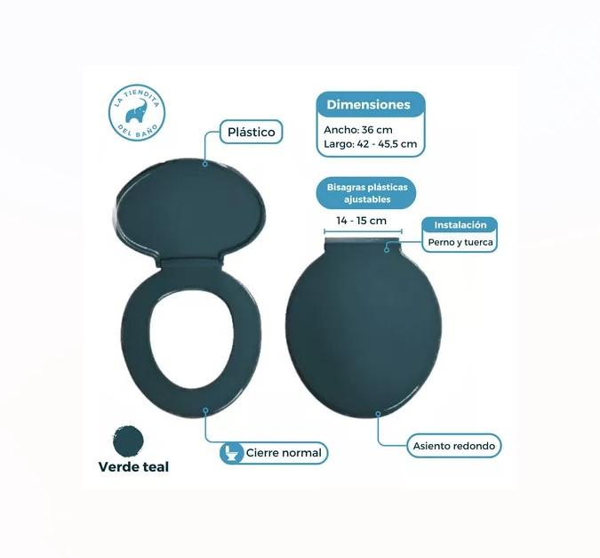 TAPA WC FANALOZA VERDE TEAL SP0095110611CW