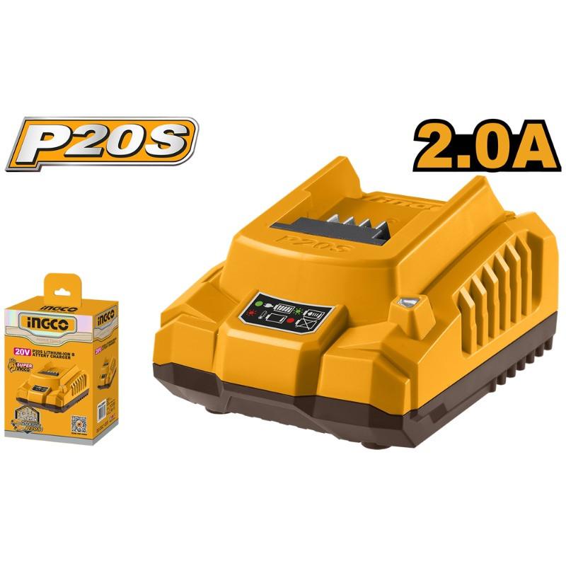 CARGADOR DE BATERIA INGCO 20V FCLI2001-7