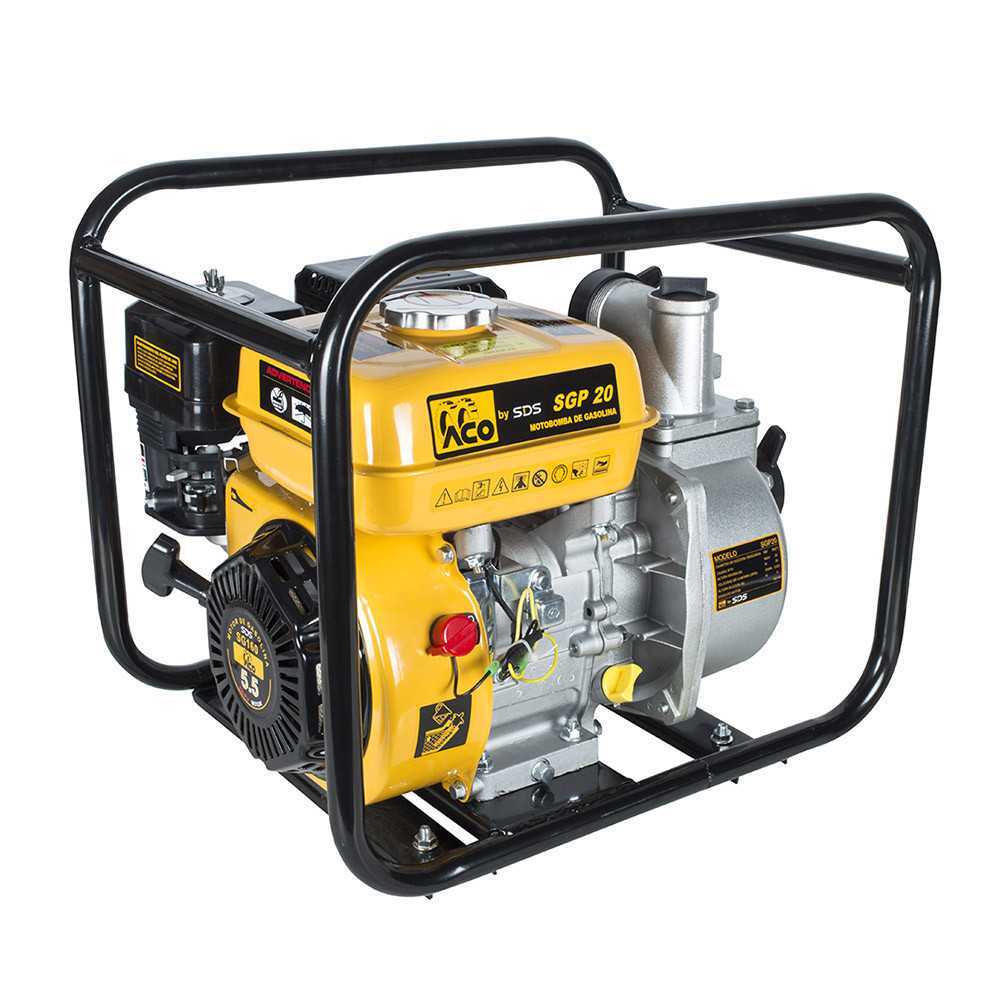 MOTOBOMBA BENCINERA 2P 5.5HP SDS SGP20