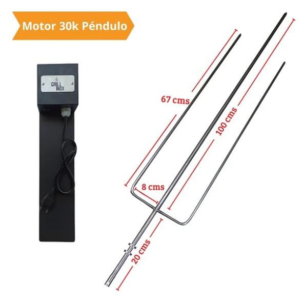 KIT ASADOR PENDULO GRILL INOX 30KG SKU 4107