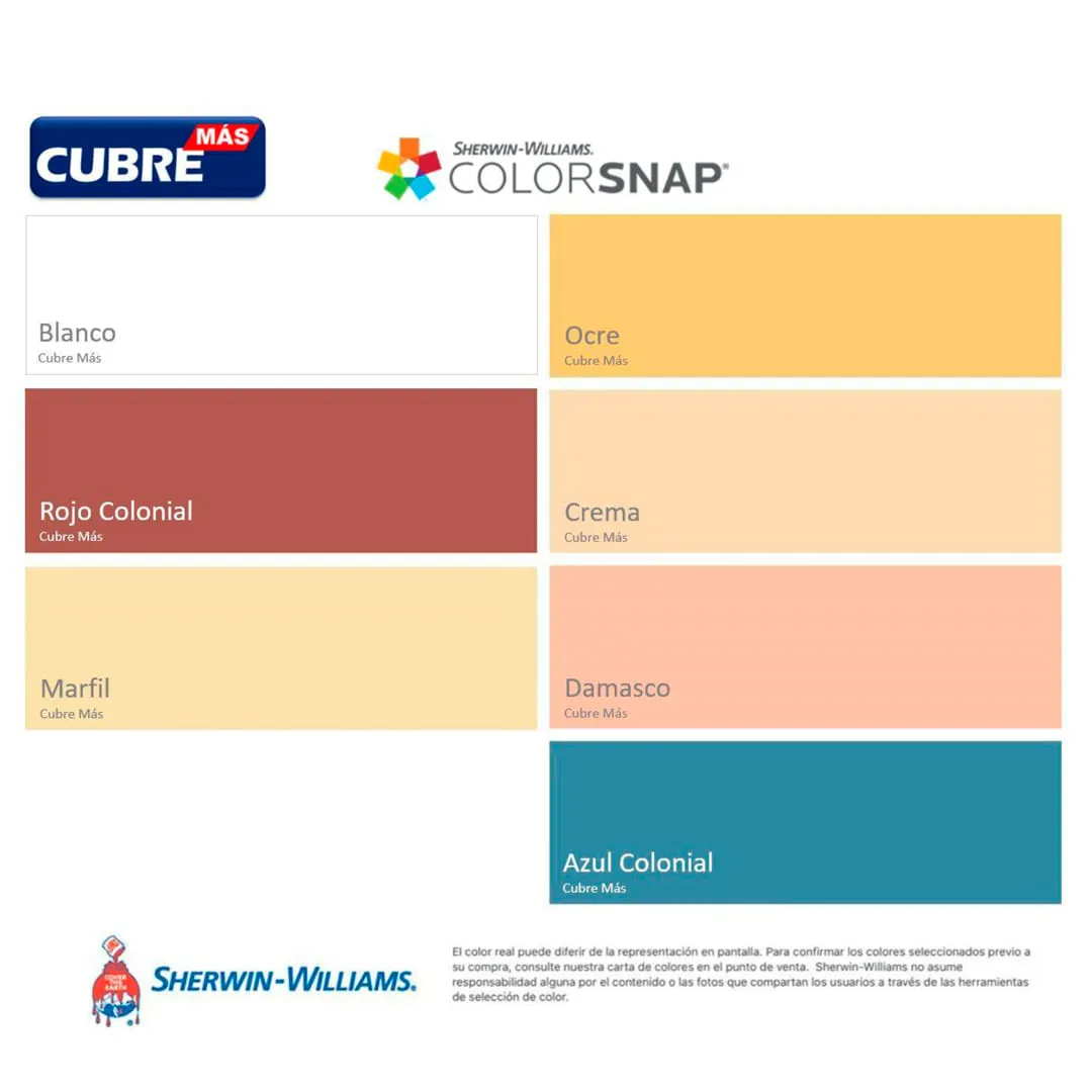 LATEX CUBRE MAS SHERWIN WILLIAMS GALON