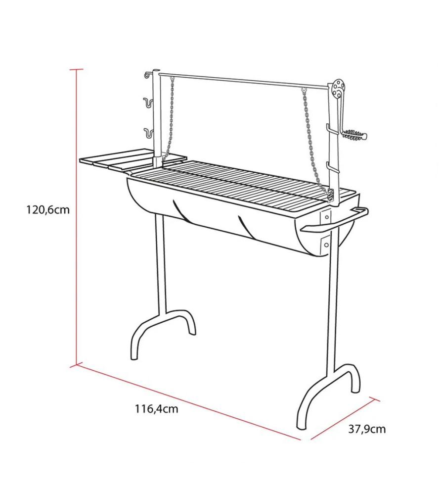 PARRILLA LIOI GRILLTECH GRAN RODEO CON ROLDANA