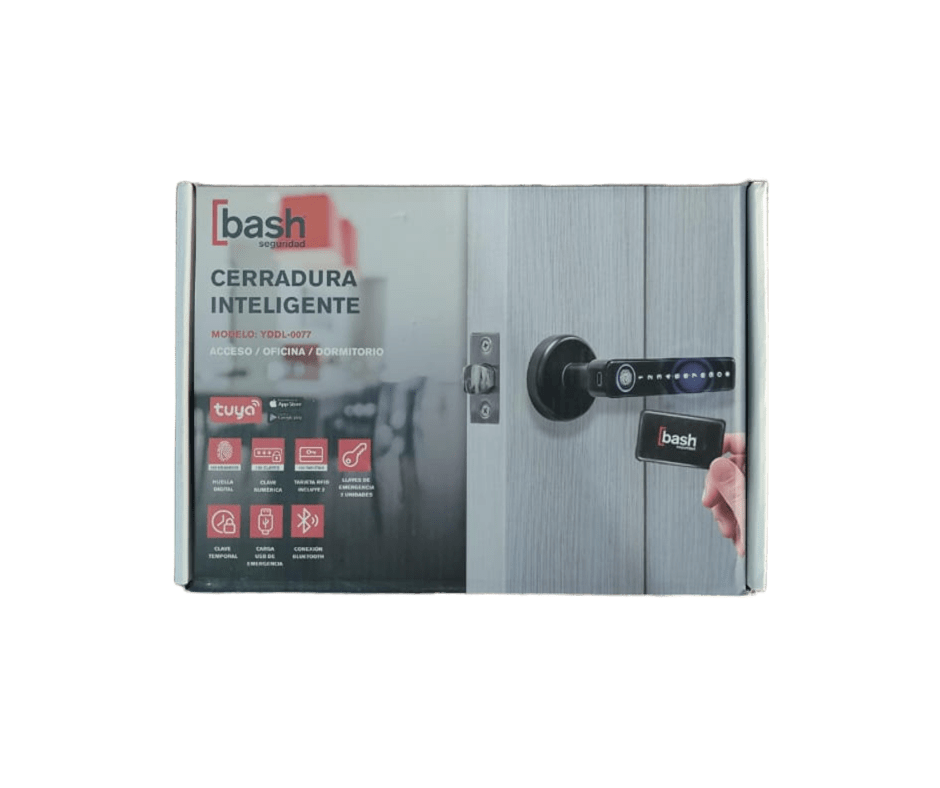 CERRADURA DIGITAL INTELIGENTE BASH ACCESO OFICINA DORMITORIO YDDL-0077