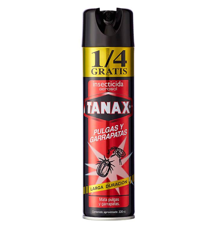 TANAX INSECTICIDA SPRAY PULGAS Y GARRAPATAS 220CC