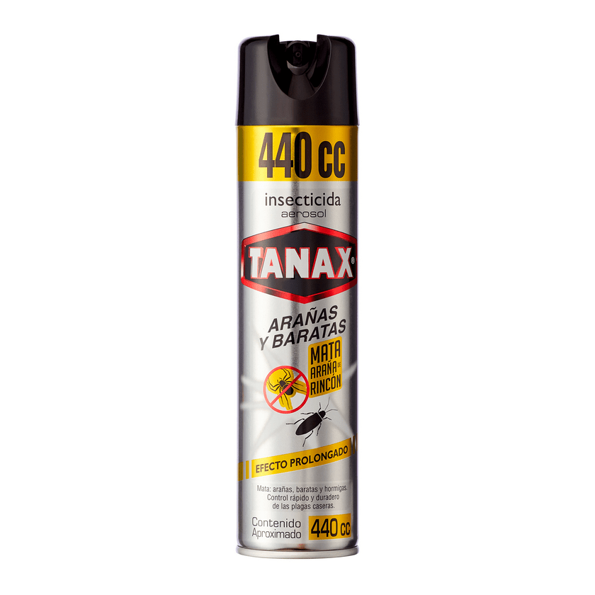 TANAX INSECTICIDA SPRAY ARAÑAS Y BARATAS 440CC