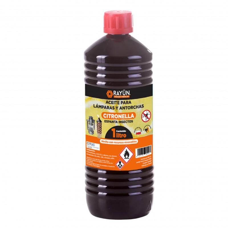 ACEITE PARA LAMPARAS Y ANTORCHAS RAYUN CITRONELLA 1 LT