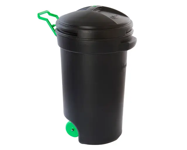 Basurero Wenco 75 Litros Manilla Y Ruedas Verde Cod 03054