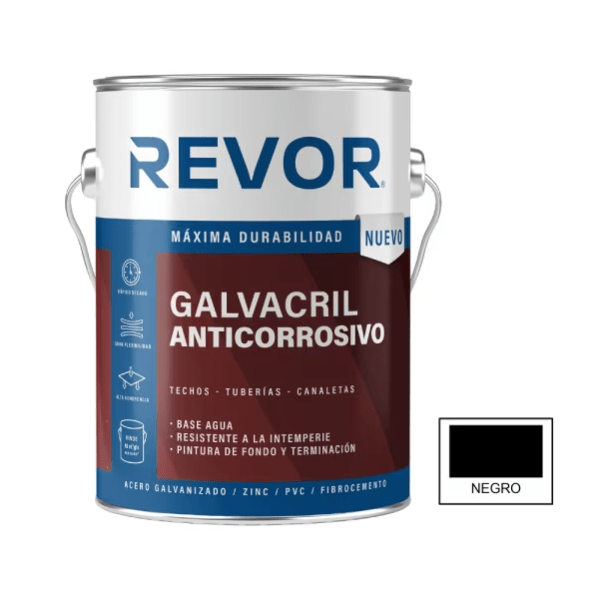 Antioxido Revor Clima Hostil Multifuncion Galvacril Negro Galon