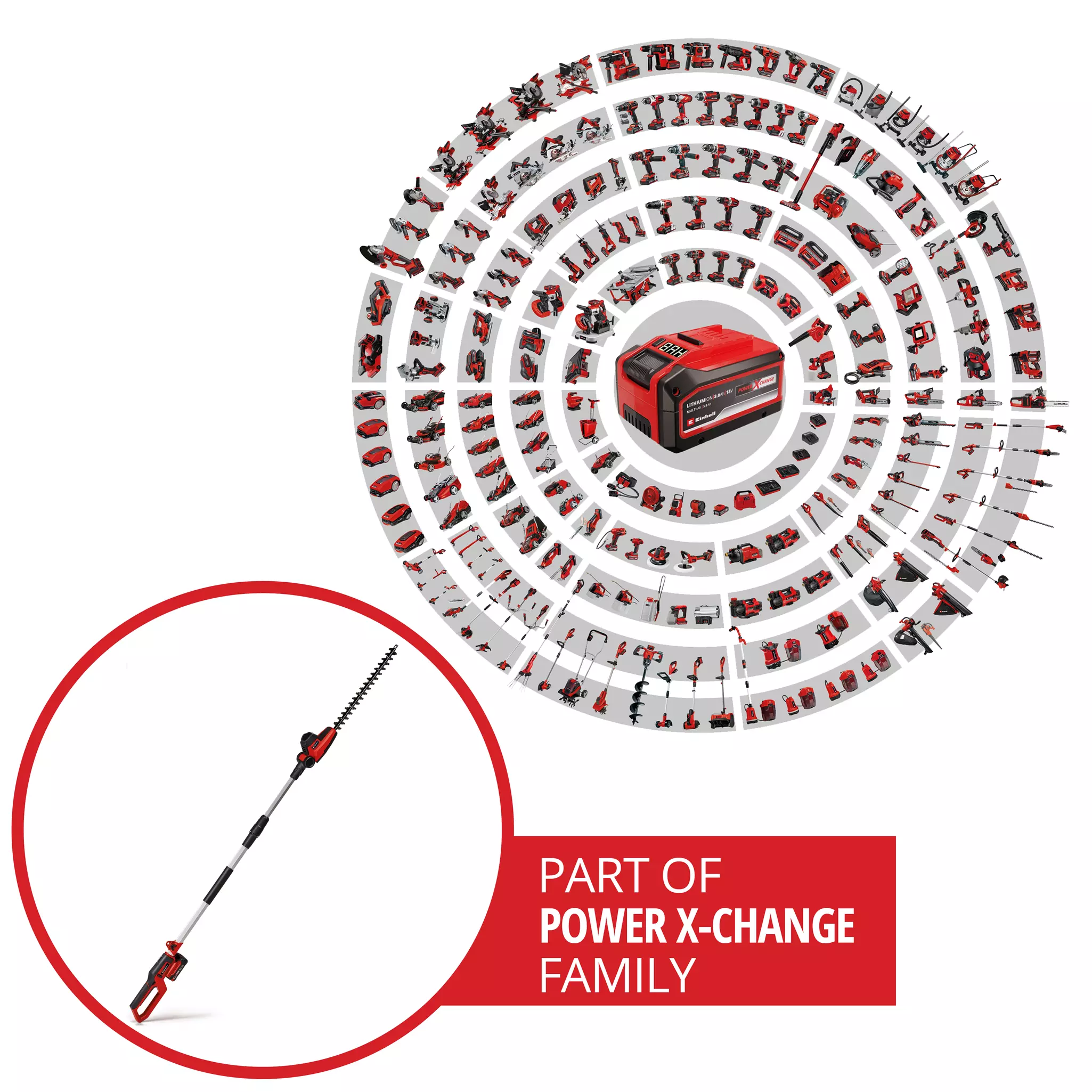 Cortaseto Telescopico Einhell GC-HH 18/45 LI T