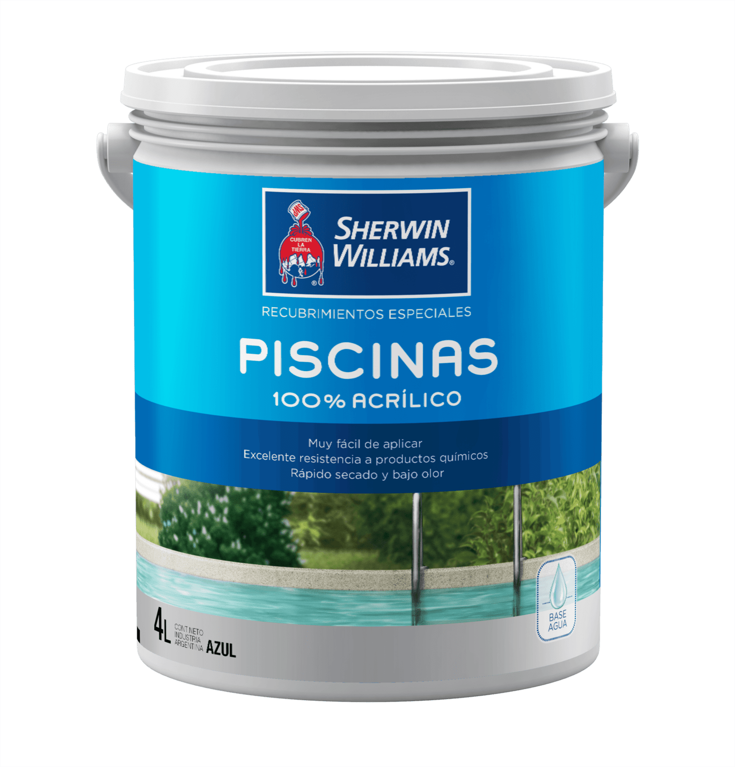 Pintura Piscina Sherwin Williams Azul Mediterráneo Galon