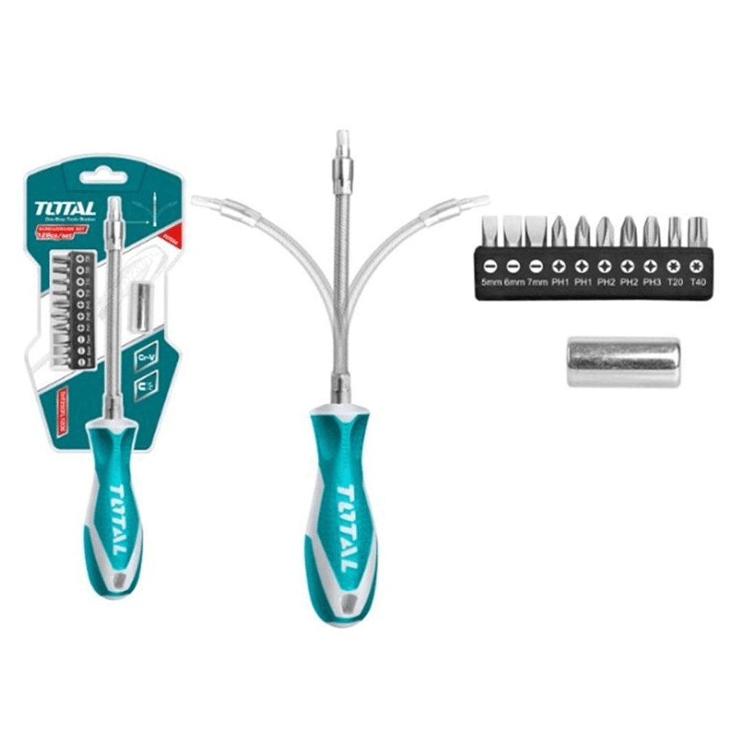 Destornillador Flexible Total 12 PCS THT250FLI206