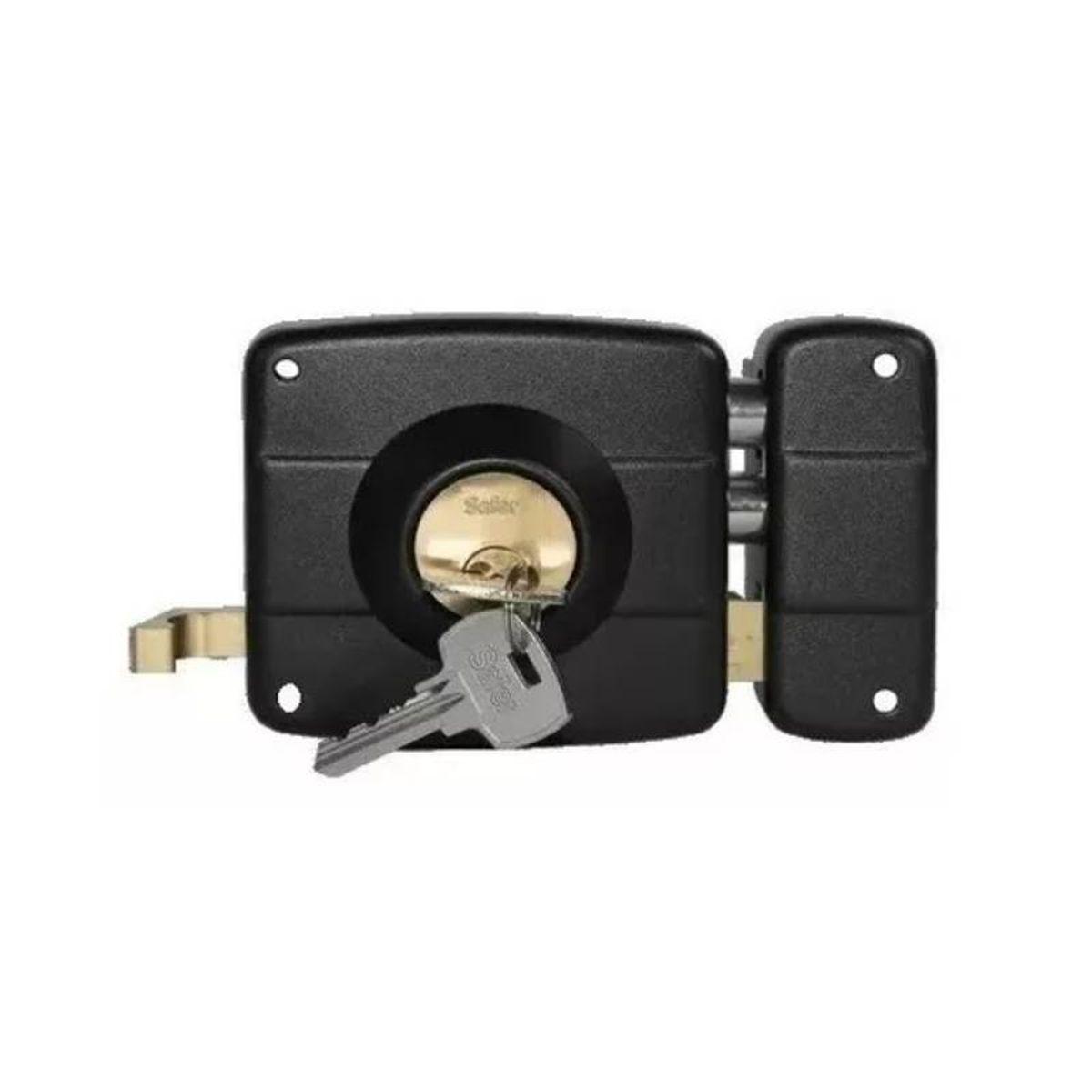 Cerradura De Sobreponer Safer 30 A 50 Mm Negra 210-N