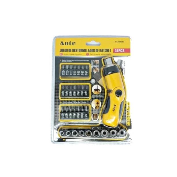Juego De Destornillador Ante 31 Pcs CL008253