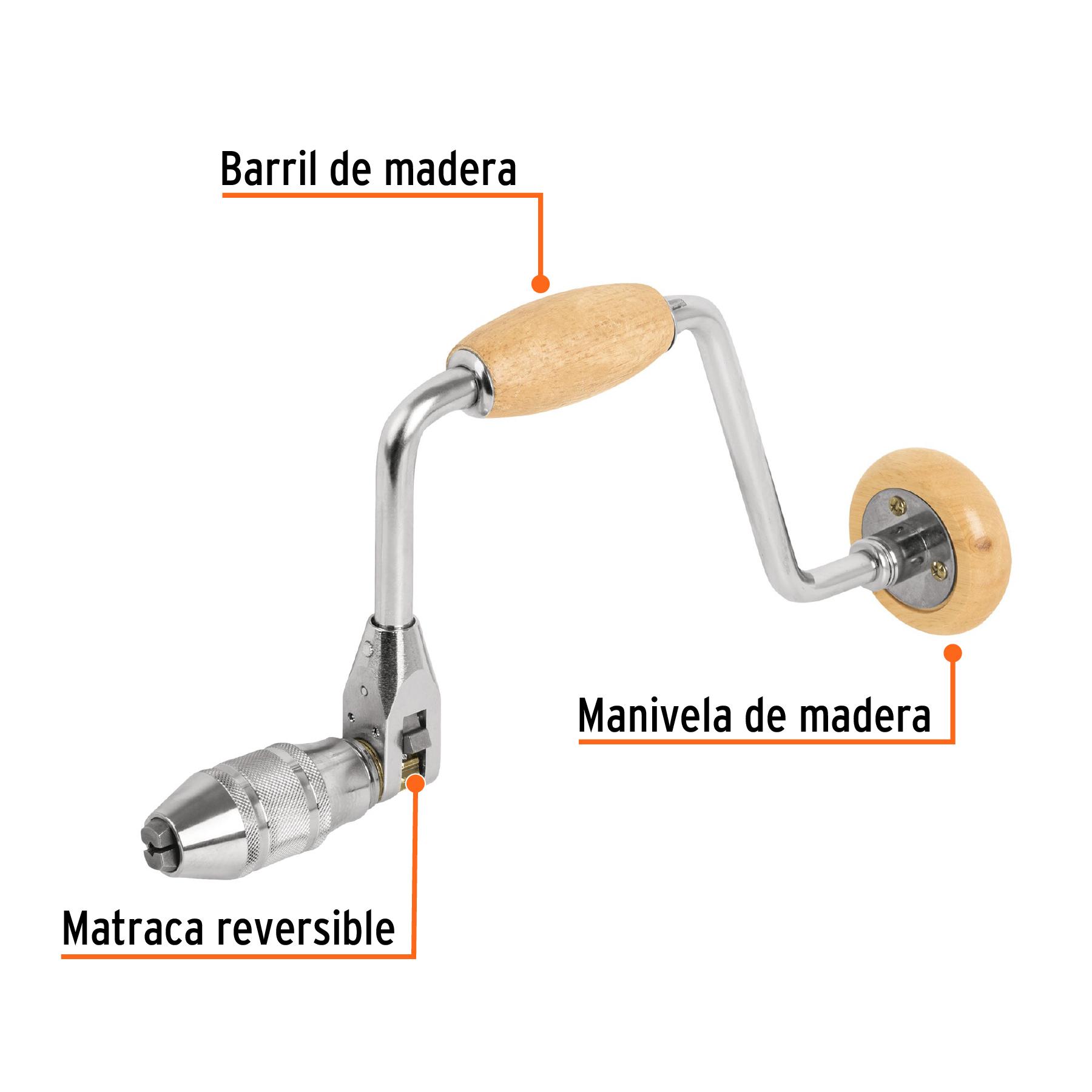 Taladro Manual Berbiqui Truper 12P Cod 10970