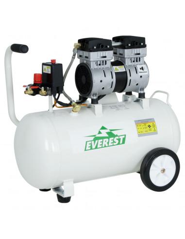 Compresor Everest Sin Aceite Silencioso 1.05 HP 40L