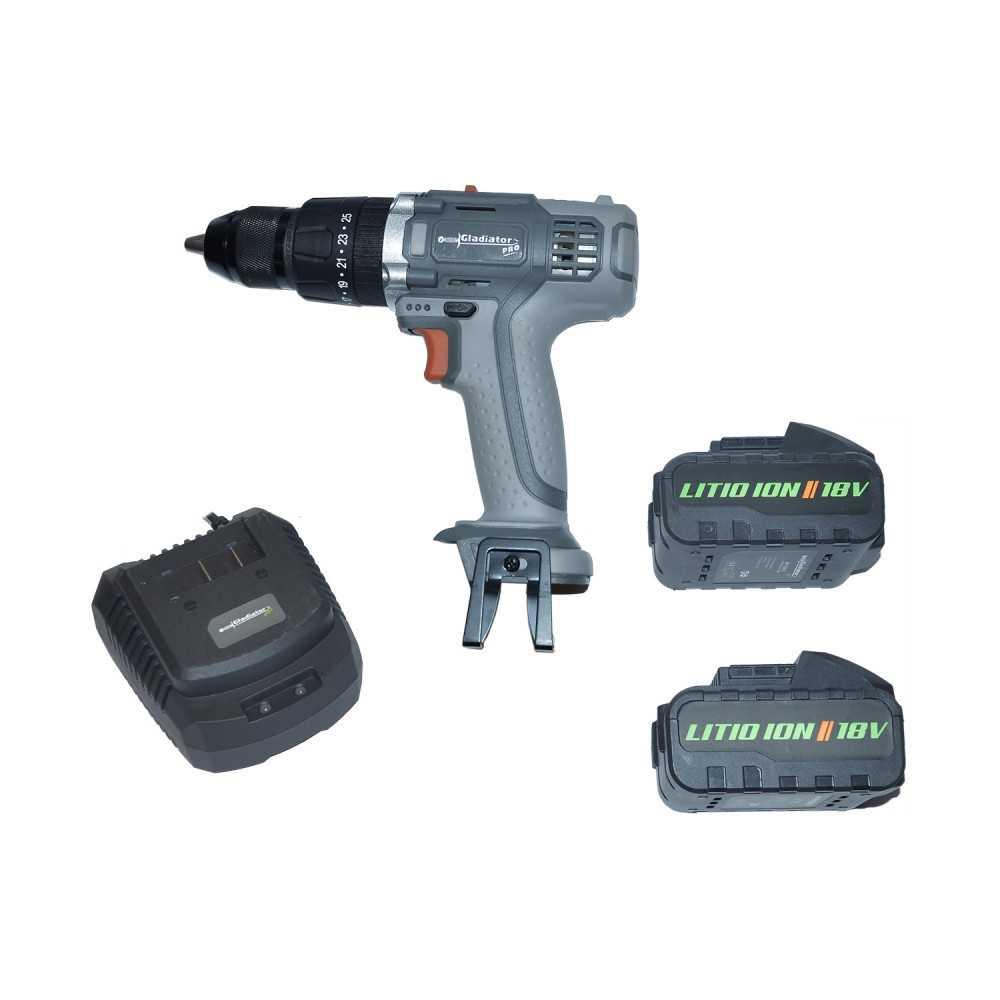 Taladro Percutor Recargable Gladiator 2 Bat TP 813/18