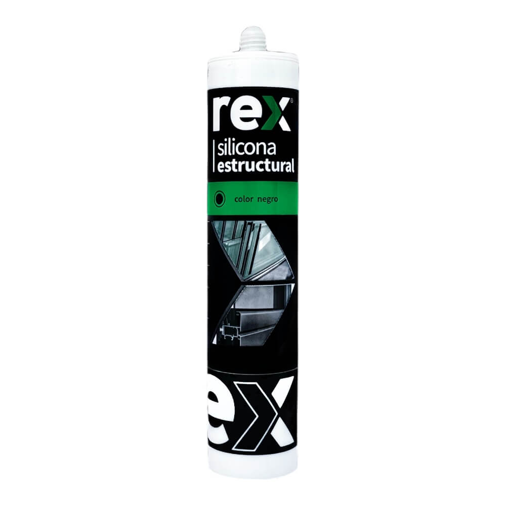 Silicona Estructural Rex Negra 300 mL
