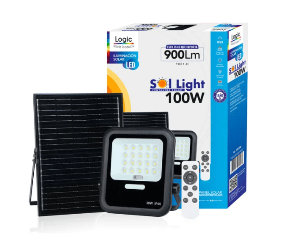 Foco Proyector Panel Solar Led Logic 100W 175182
