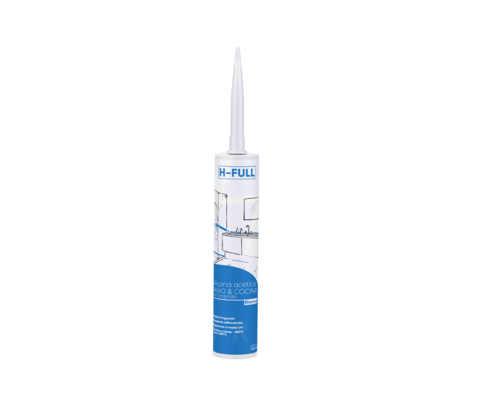 Silicona Acetica H-Full Blanca 280 mL