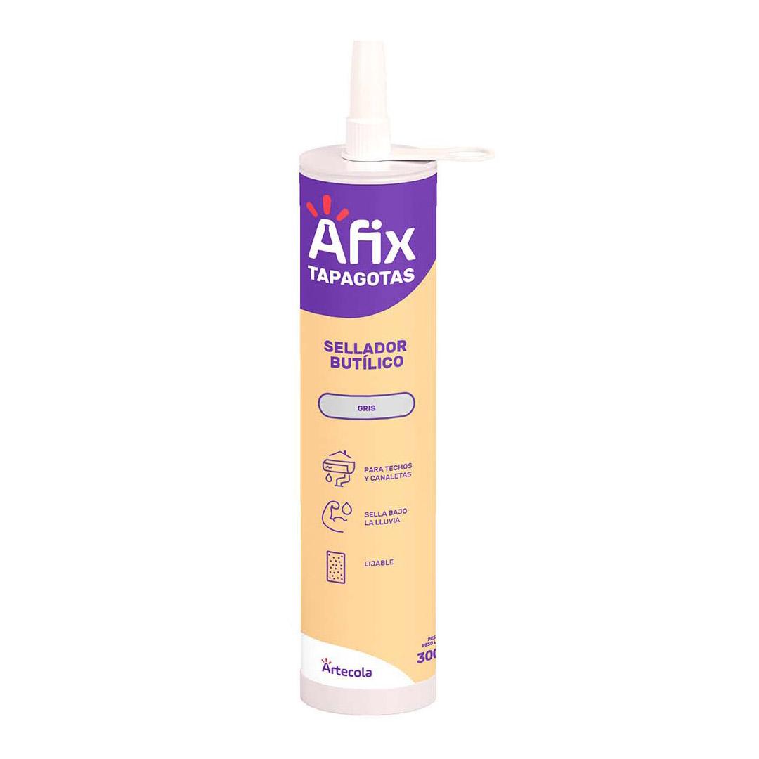 Tapagotera Sellador Butilico Afix Gris 300 mL