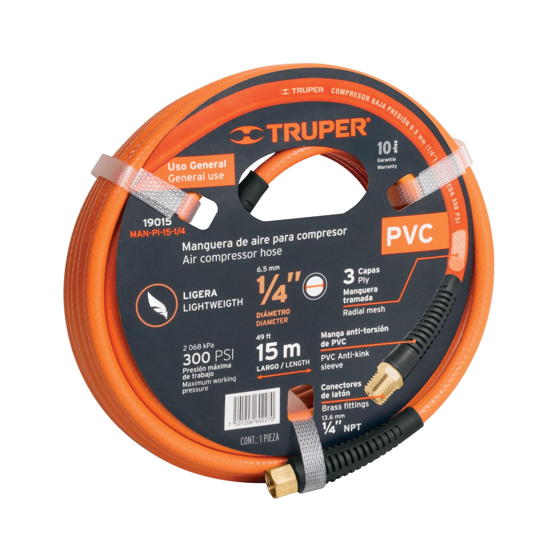 Manguera Compresor Truper 1/4 15 Mts Cod 19015